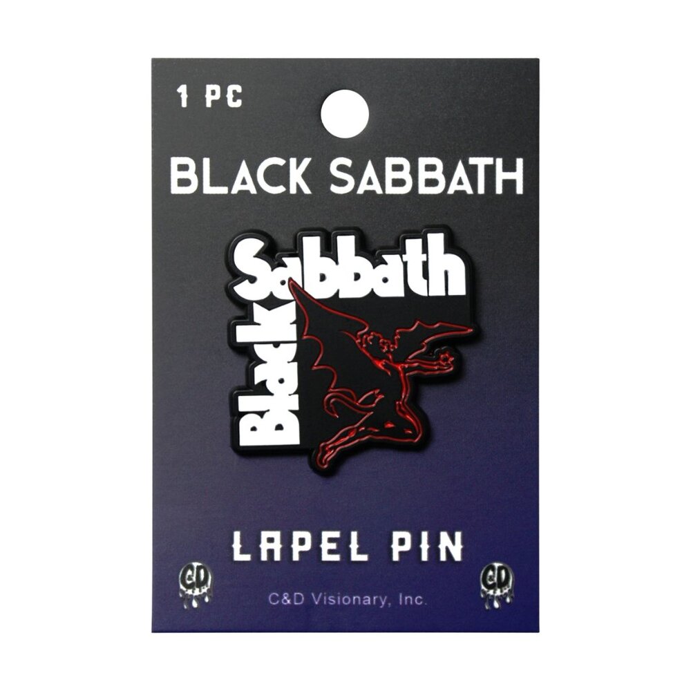 Black Sabbath Enamel Pin - Red Devil - 70s 80s Metal Rock Music Band Apparel NWT